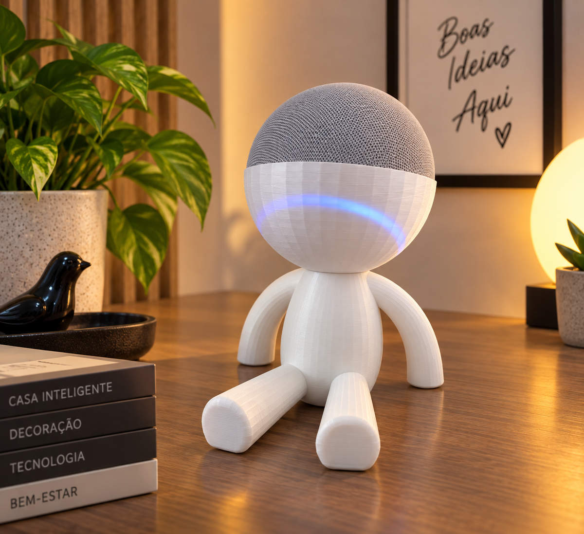 Suporte Boneco para Echo Dot 4ª e 5ª Geração