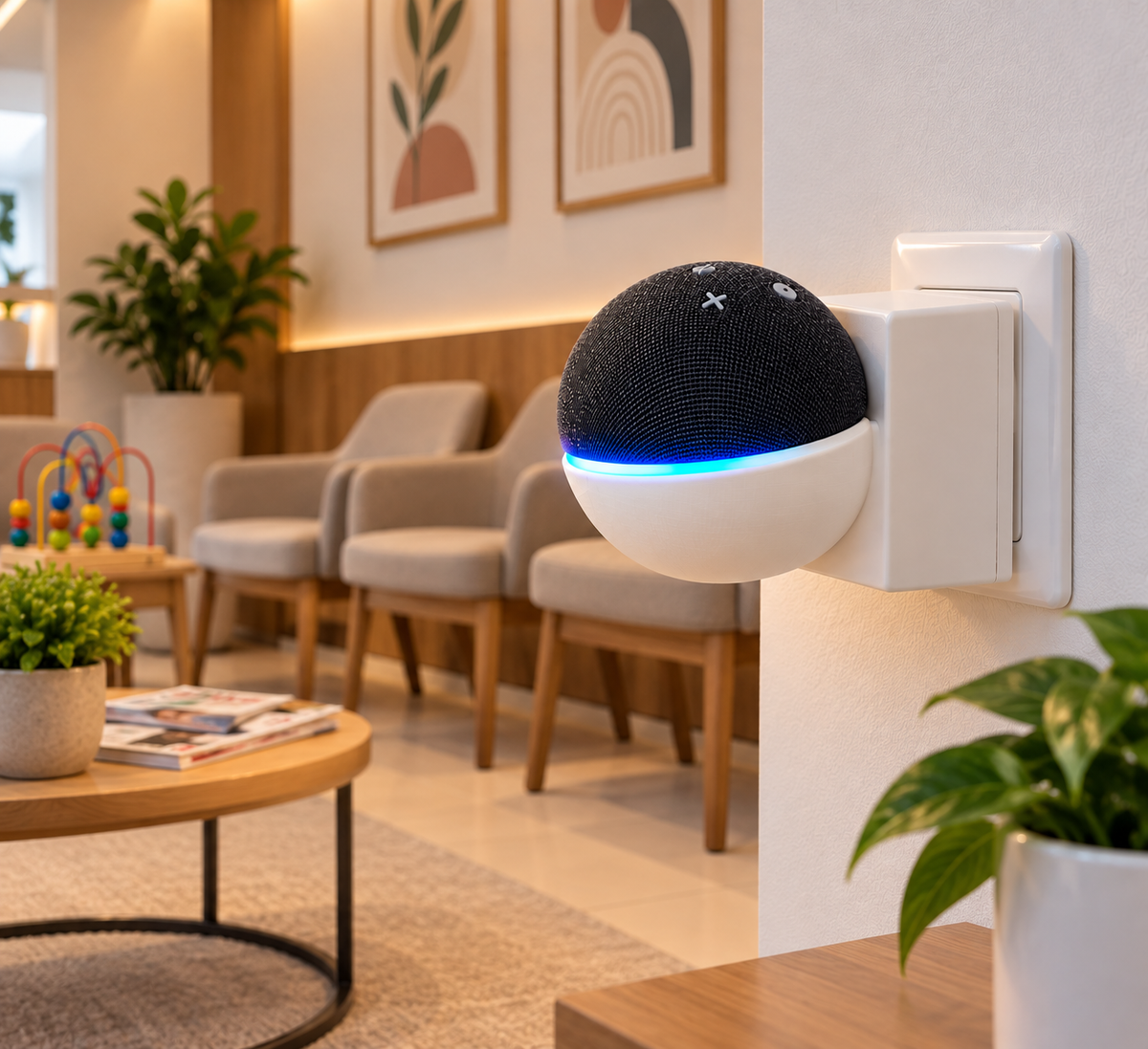 Suporte de Tomada para Echo Dot 4ª e 5ª Geração