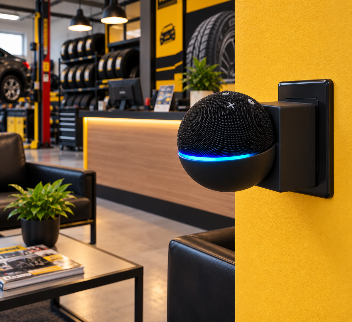 Suporte de Tomada para Echo Dot 4ª e 5ª Geração