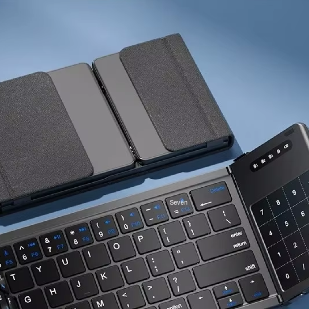 Teclado Dobrável TouchPad Pro™ + Mouse sem fio – Lançamento!