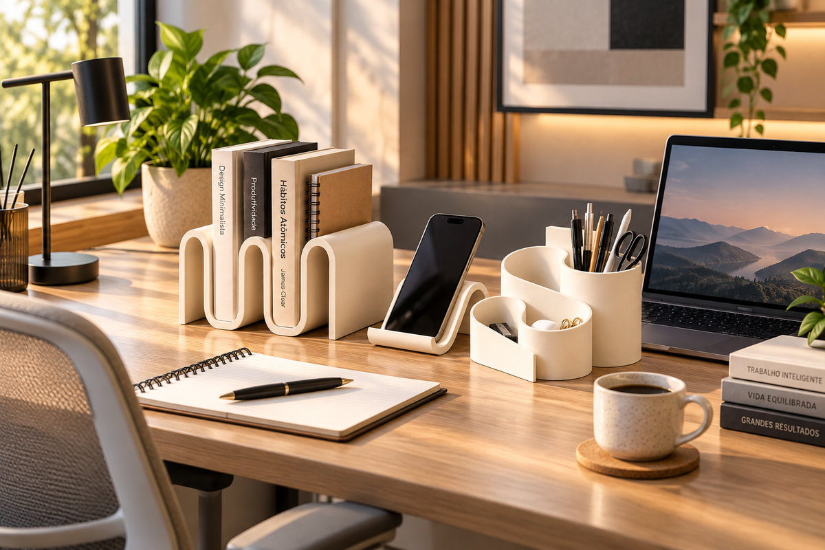 LINEA DESK — Kit Organizador para Escritório