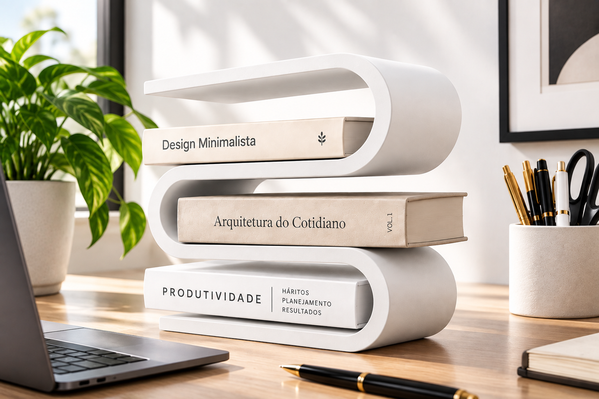 LINEA BOOK — Organizador de Livros Versátil
