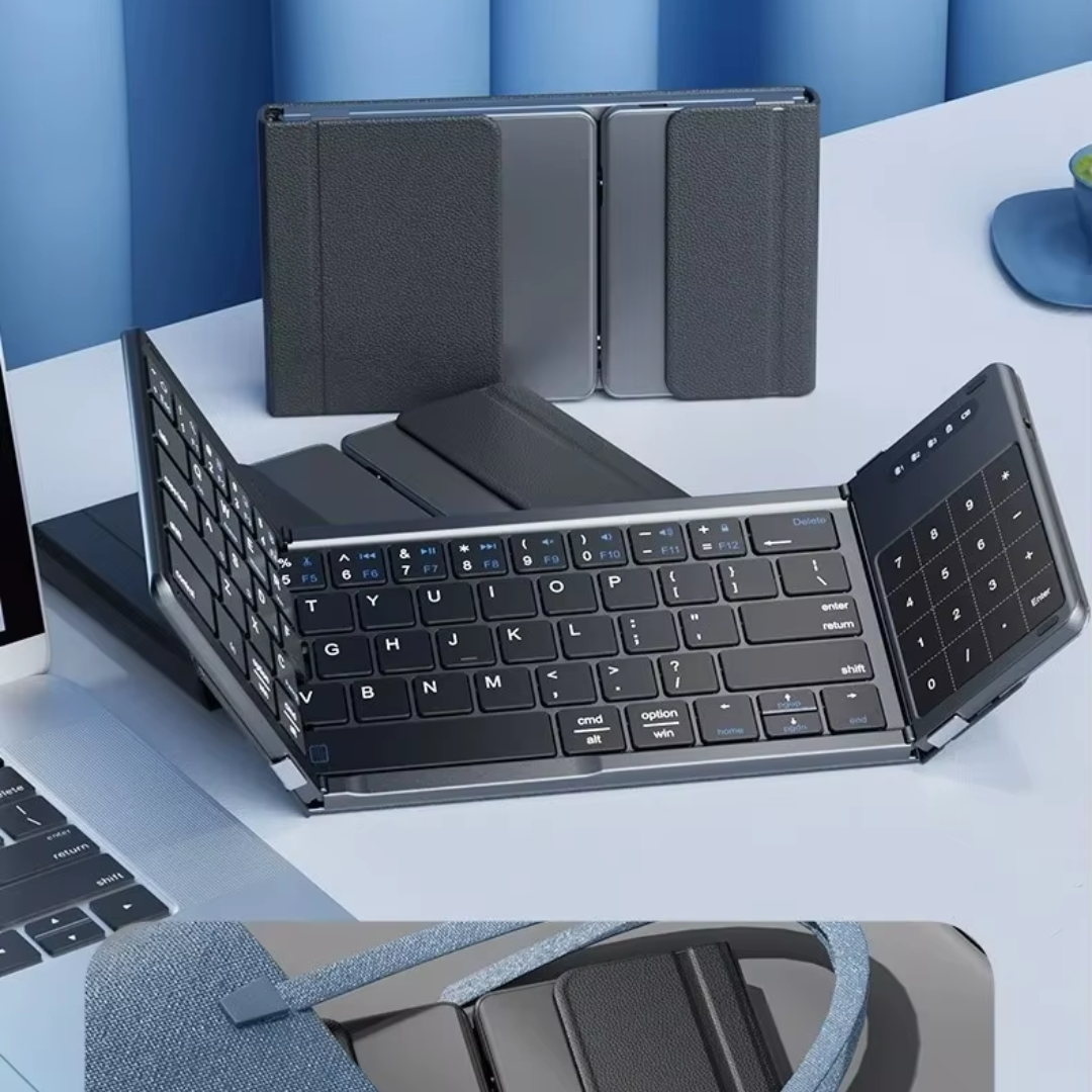 Teclado Dobrável TouchPad Pro™ + Mouse sem fio – Lançamento!