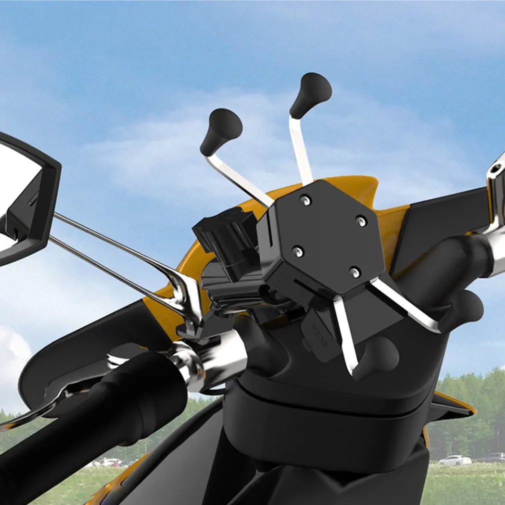 Suporte de Celular para Moto com Carregador USB Universal - Frete Grátis