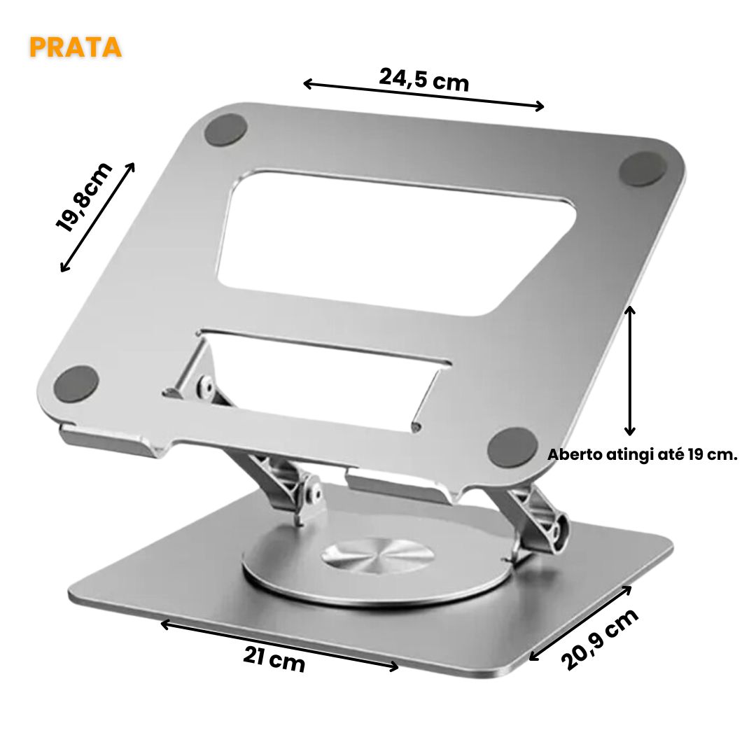 Suporte Giratório SpinFlex 360º para Notebook - 50% OFF + FRETE GRÁTIS
