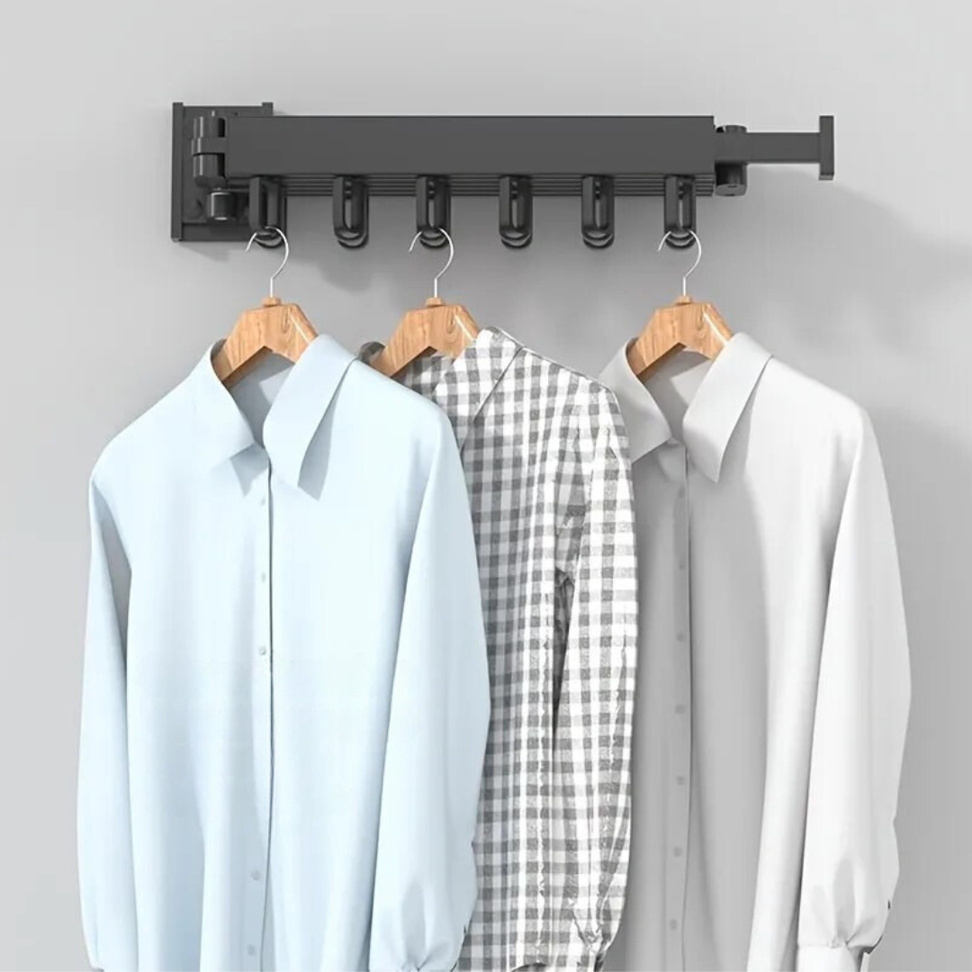 Varal de Parede Retrátil Compact Dry - 50% De Desconto