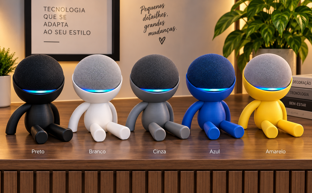 Suporte Boneco para Echo Dot 4ª e 5ª Geração