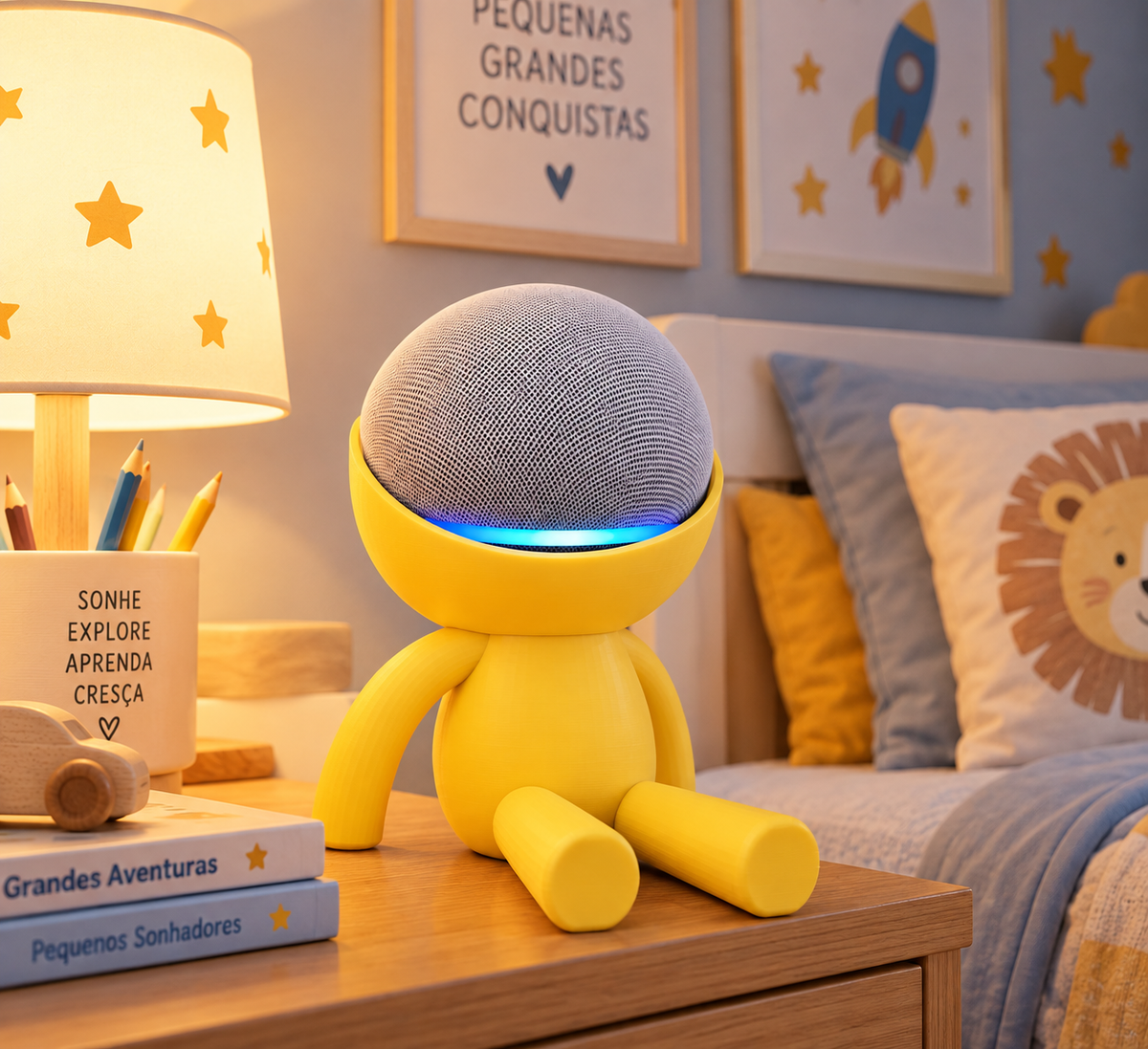 Suporte Boneco para Echo Dot 4ª e 5ª Geração