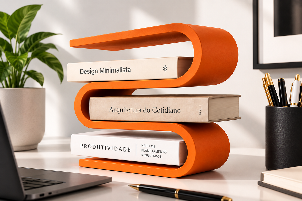 LINEA BOOK — Organizador de Livros Versátil