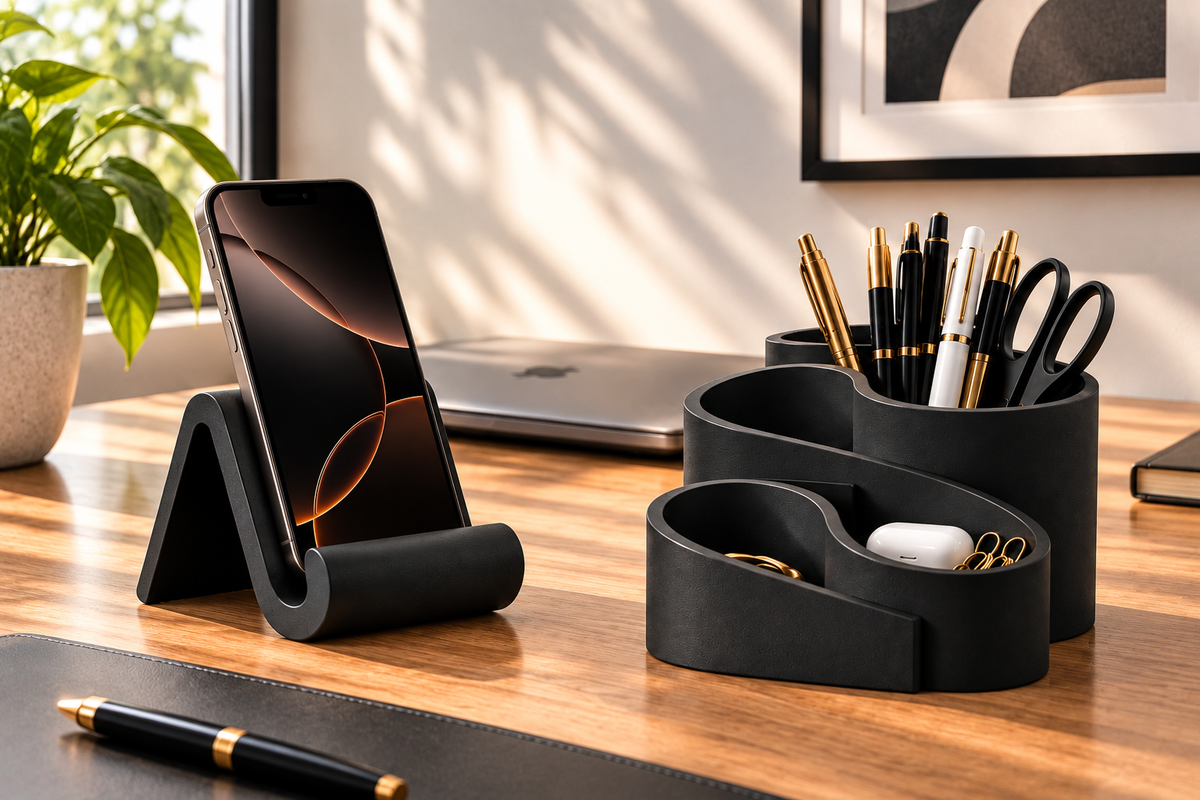 LINEA — Kit Organizador de Mesa Minimalista | 2 ou 3 Peças