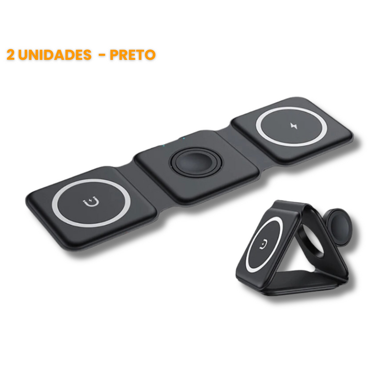 Carregador TriPower 3 em 1 - 🔥Compre 1 e Leve outro de BRINDE! 🎁 - Frete Grátis