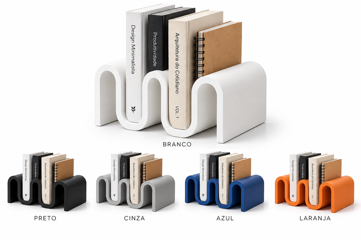 LINEA BOOK — Organizador de Livros Versátil