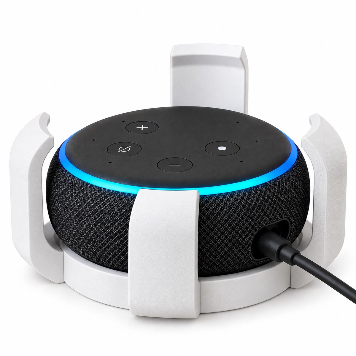 Suporte para Echo Dot 3ª Geração com Organizador de Cabo