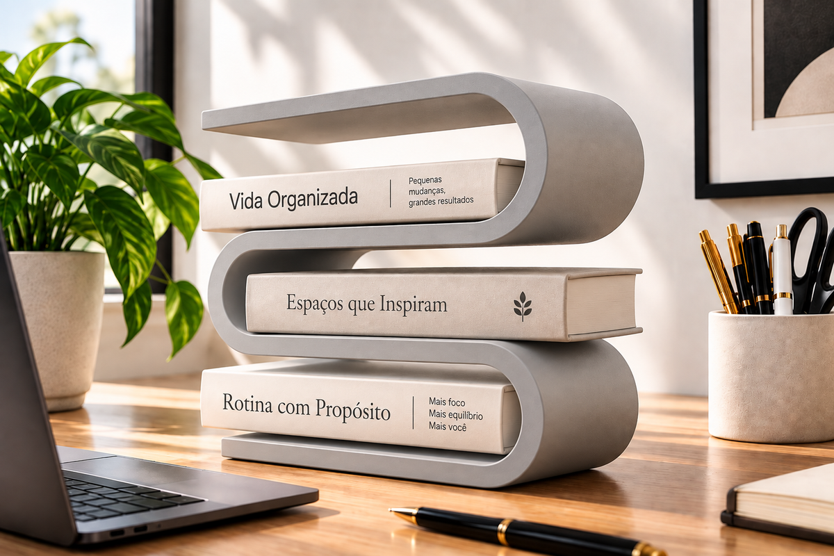 LINEA BOOK — Organizador de Livros Versátil
