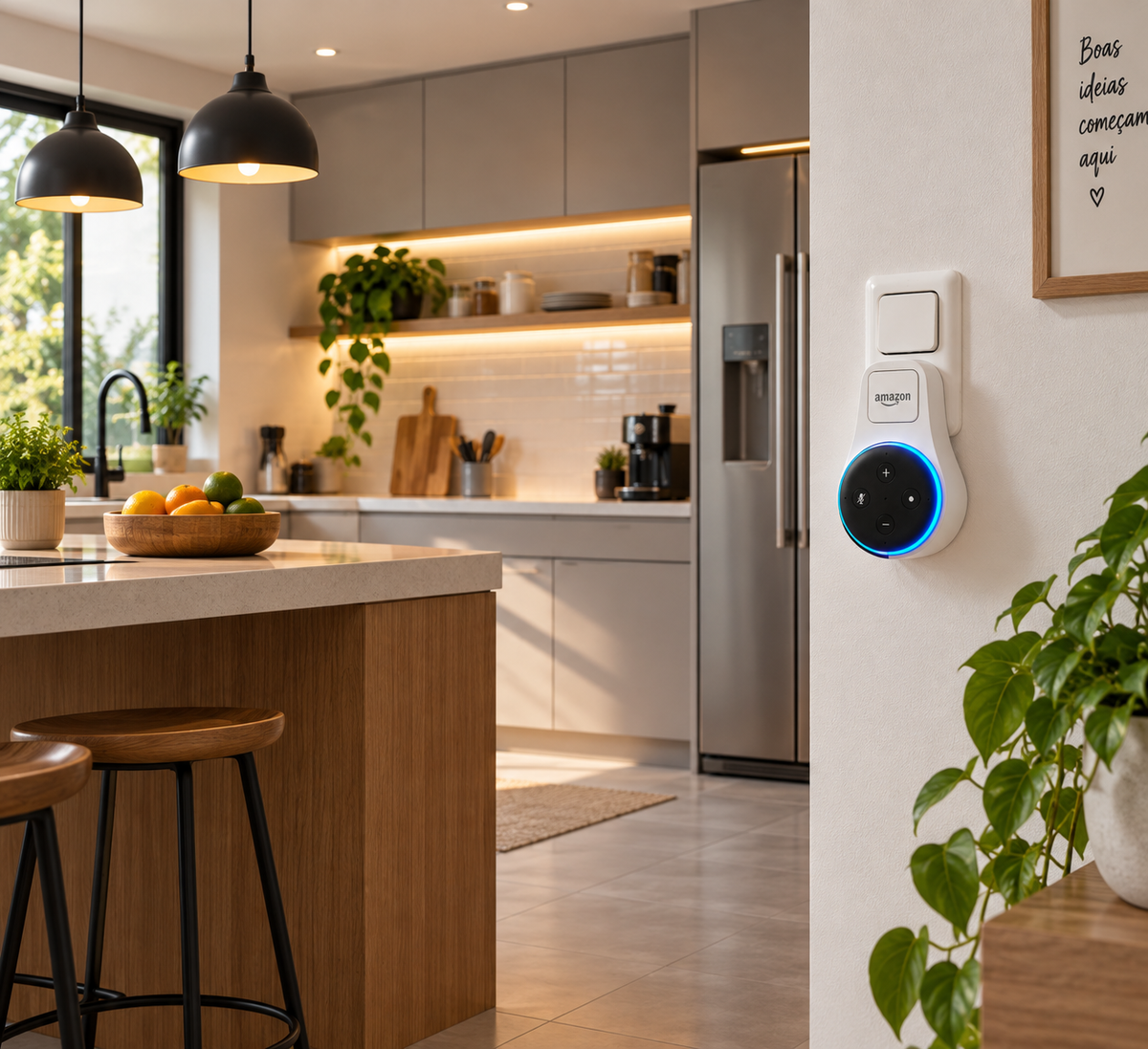 Suporte de Tomada para Echo Dot 1 a 3 | Organizador de Cabo DS