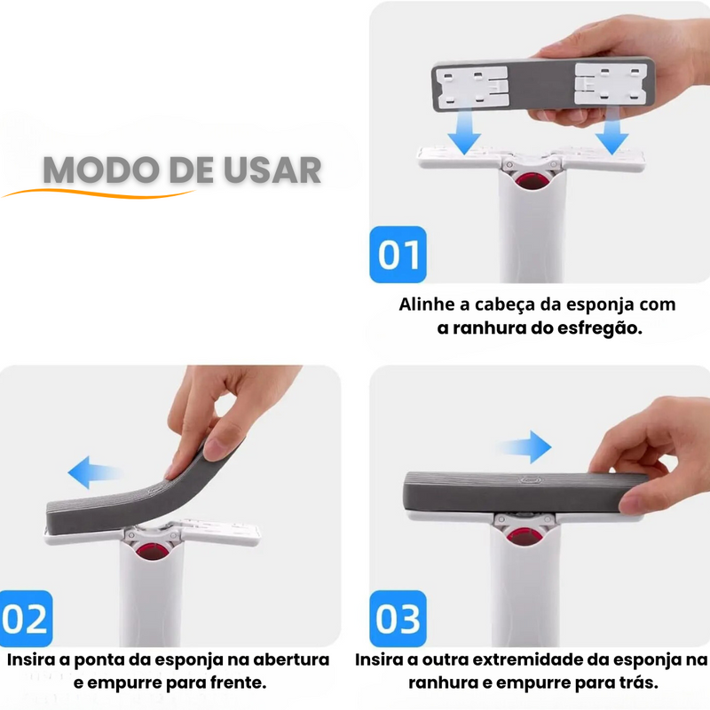 Mini Clean Limpeza Fácil - Brinde 2 Esponjas + Frete Grátis