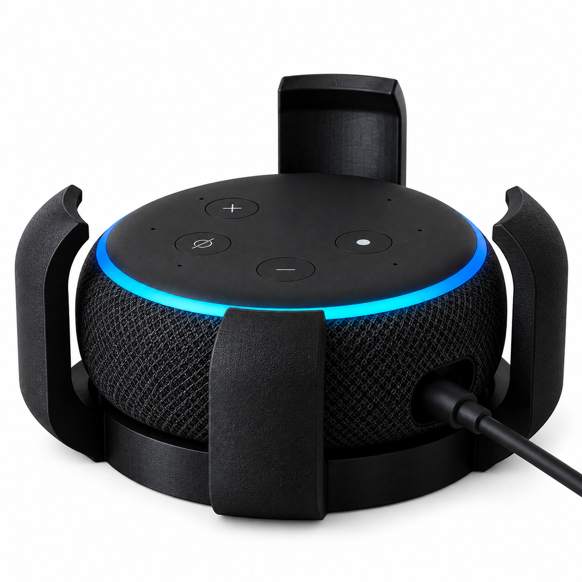 Suporte para Echo Dot 3ª Geração com Organizador de Cabo
