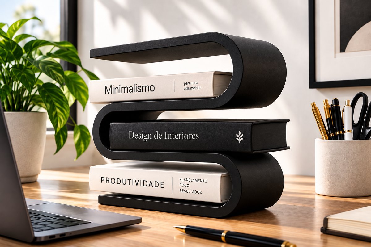 LINEA BOOK — Organizador de Livros Versátil