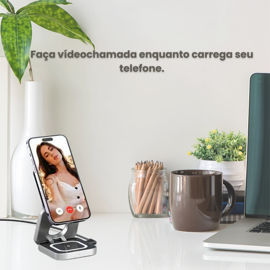 Carregador 3 em 1 MultiPower   Revolucione Seu Carregamento - 50% OFF!